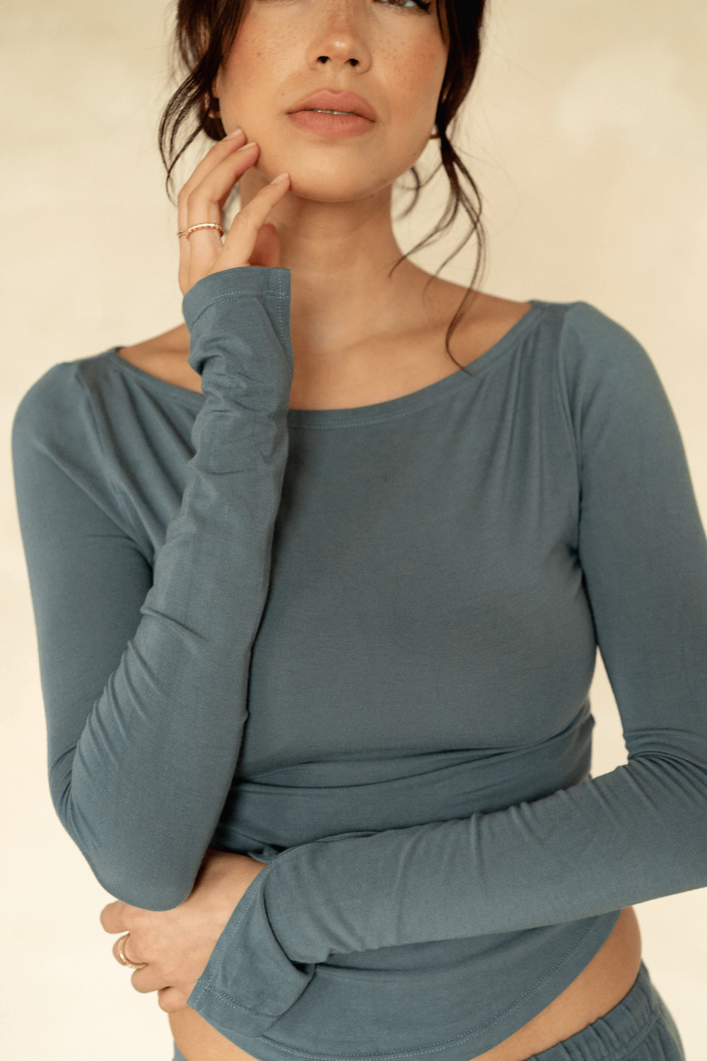 The Cool-Comf Lounge Essential Long Sleeve - Misty Gray