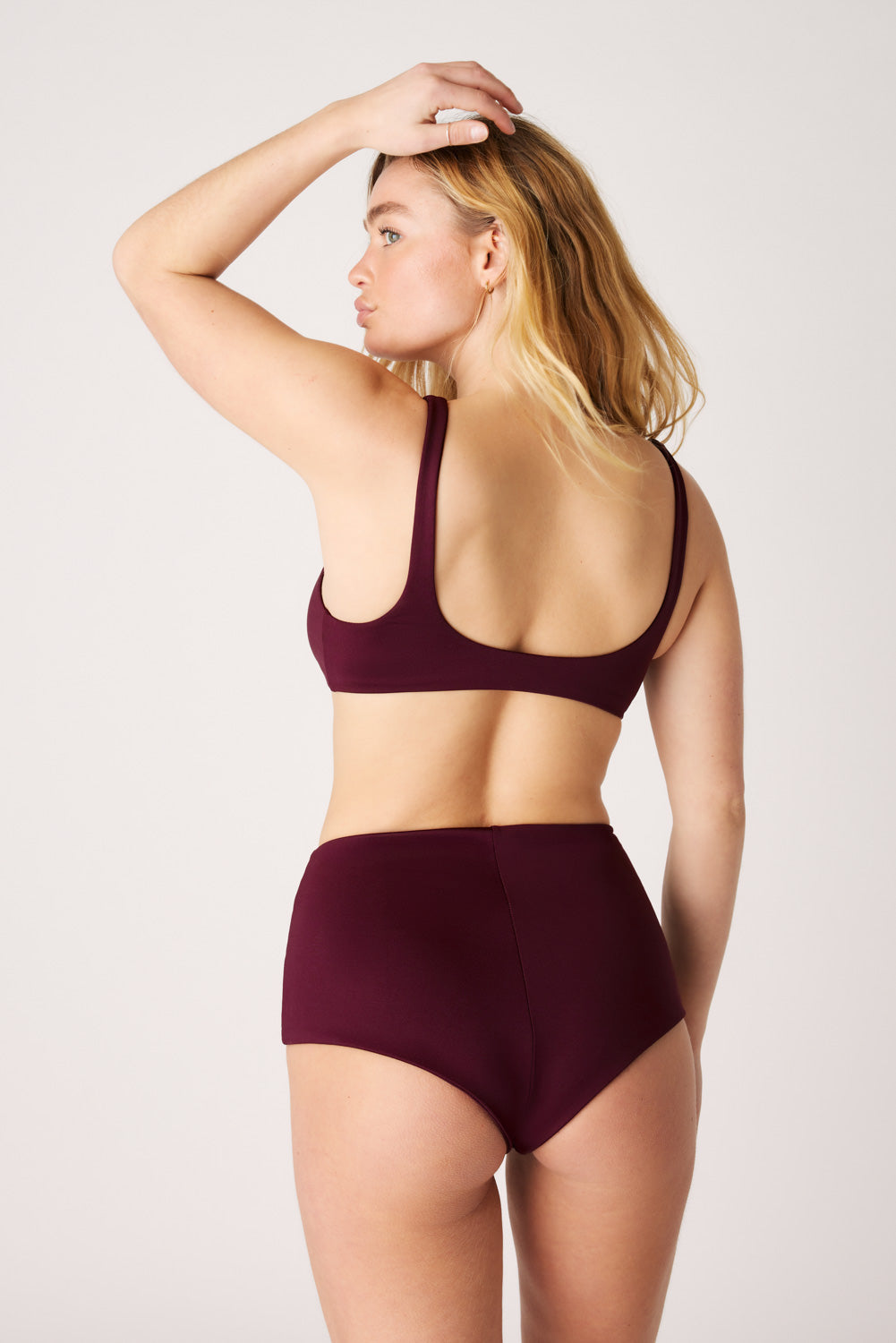 The Plunge Scoop Top - Dark Cherry