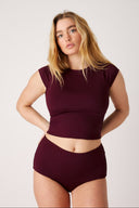 [Aqua is 5'7.5 and wears size M]#color_dark-cherry