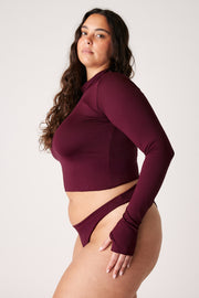 [Isabella is 5'10 and wears size XL]#color_dark-cherry