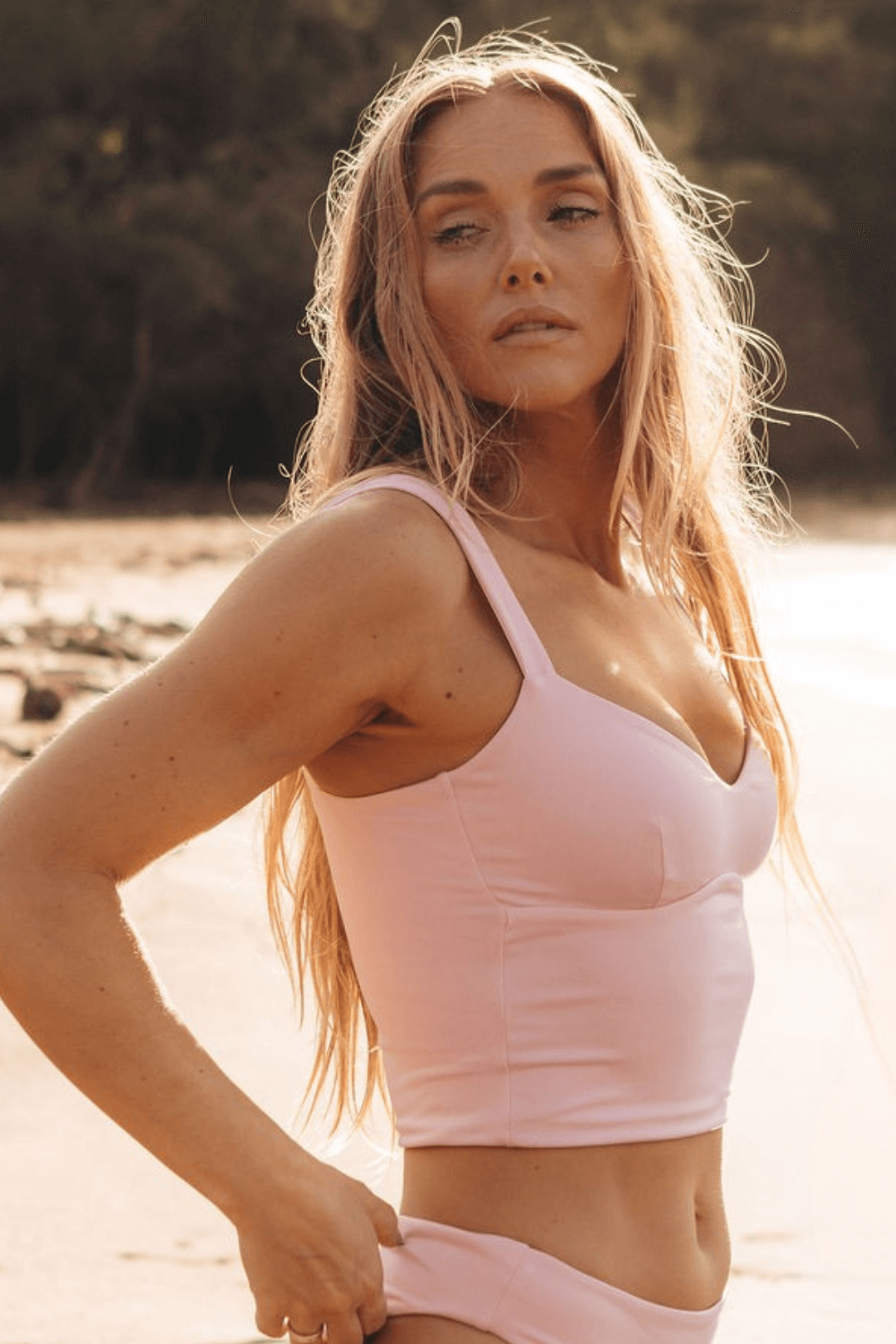 The Sweetheart Tankini - Peony Pink