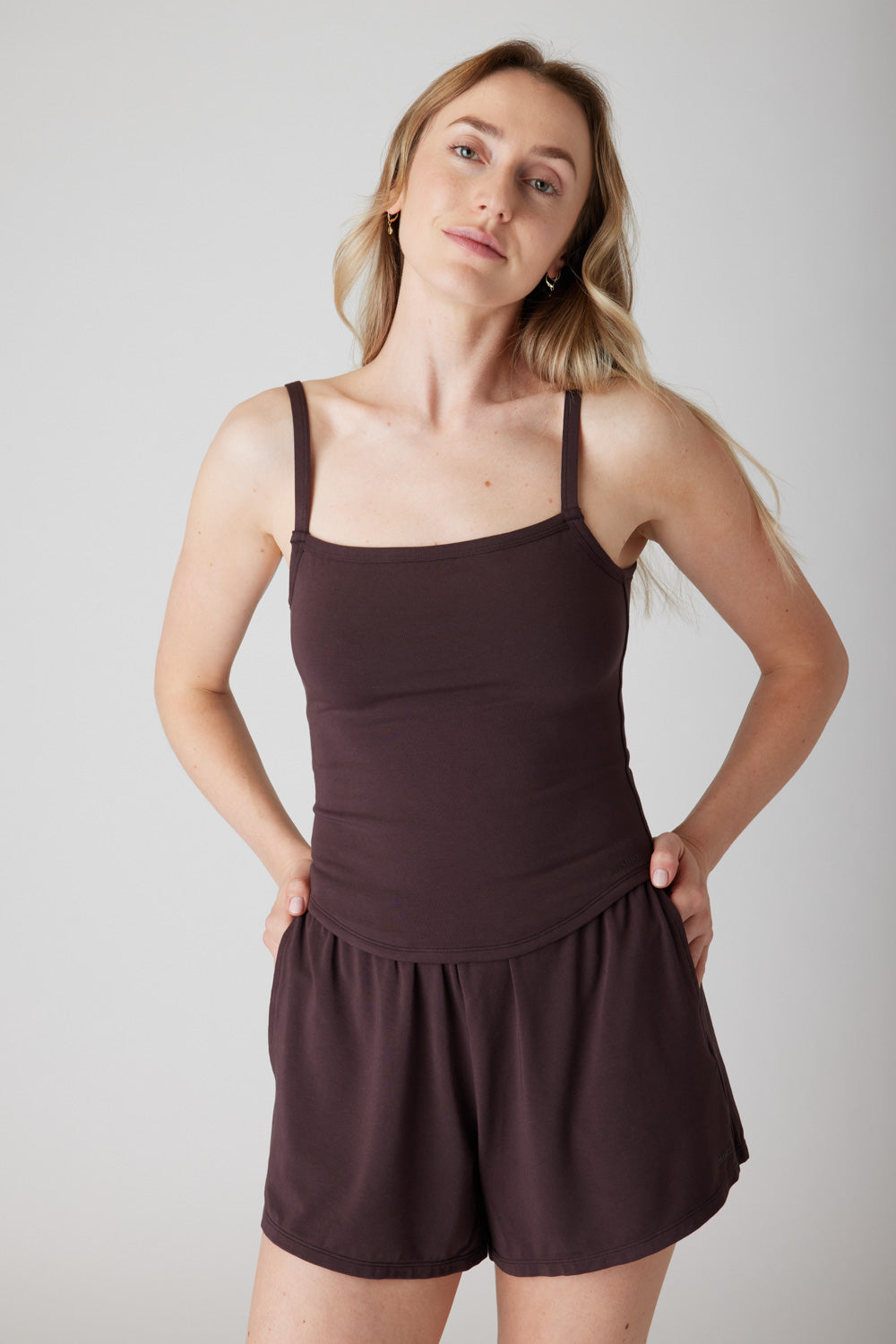 The Cool-Comf Cami Tank - Cocoa