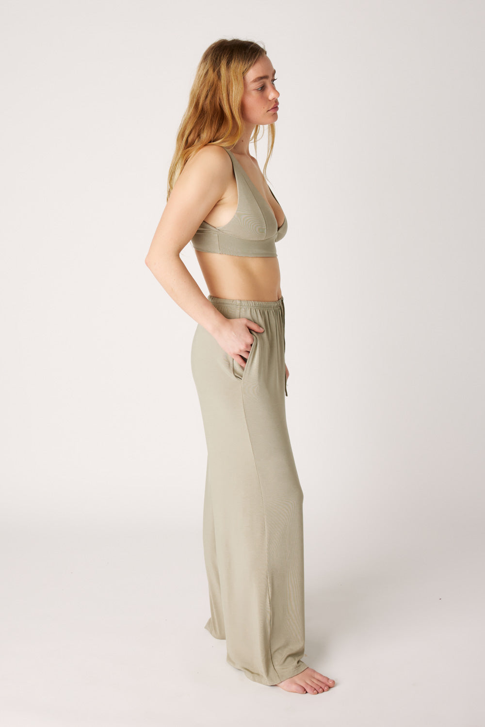 The Cool-Comf Lounge Chill Pant - Olive Taupe