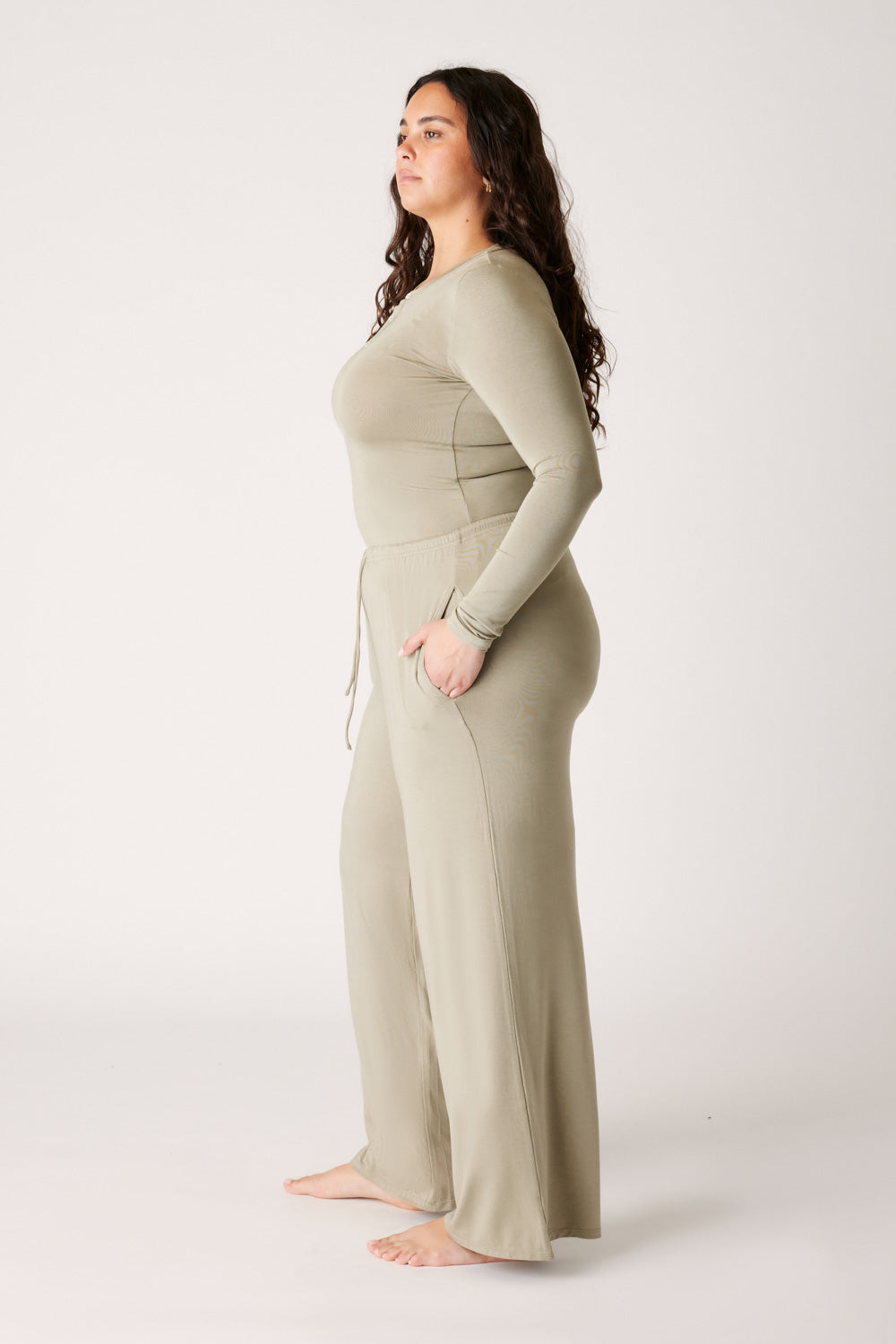 The Cool-Comf Lounge Chill Pant - Olive Taupe