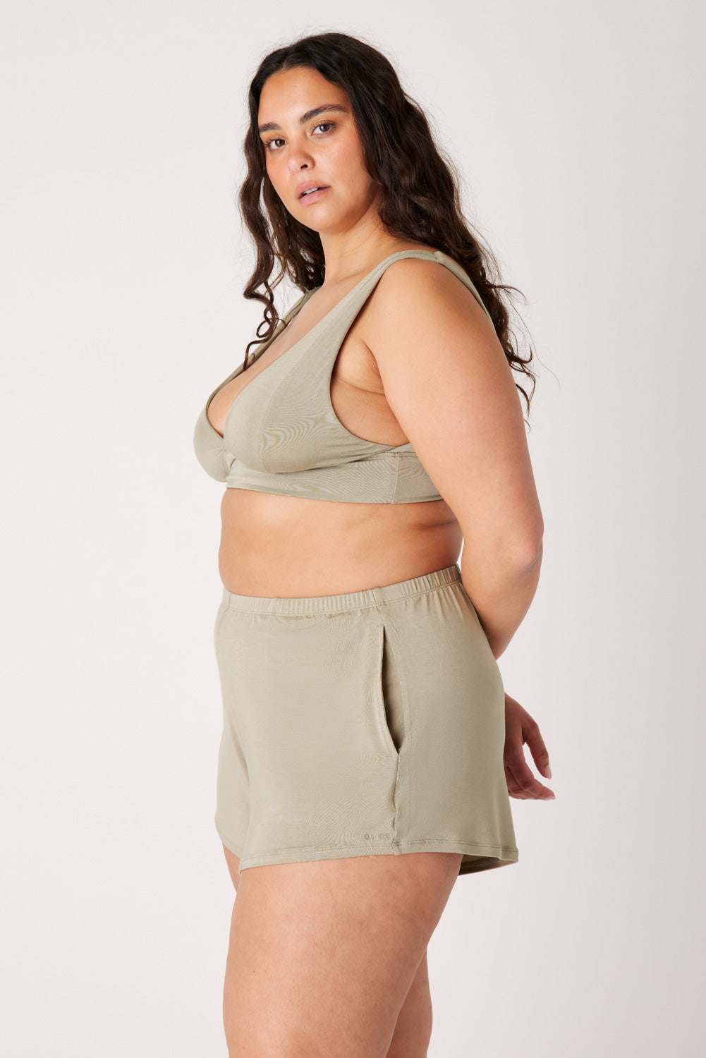 The Cool-Comf Chill Shorts - Olive Taupe