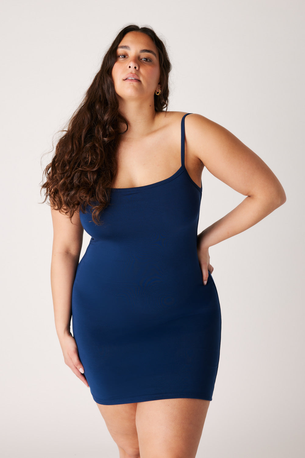 The Cool-Comf Lounge Cami Dress - Soft Navy