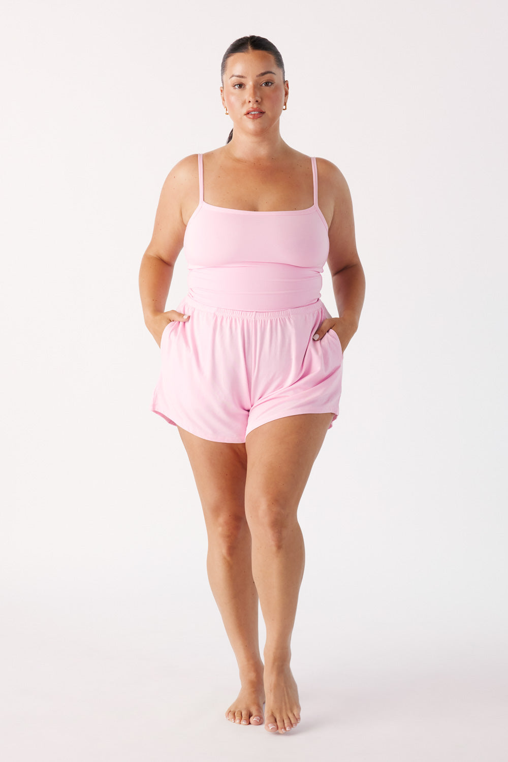 The Cool-Comf Cami Tank - Peony Pink