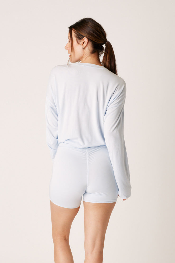The Cool-Comf Scrunch Boxer Shorts - Cloud Blue
