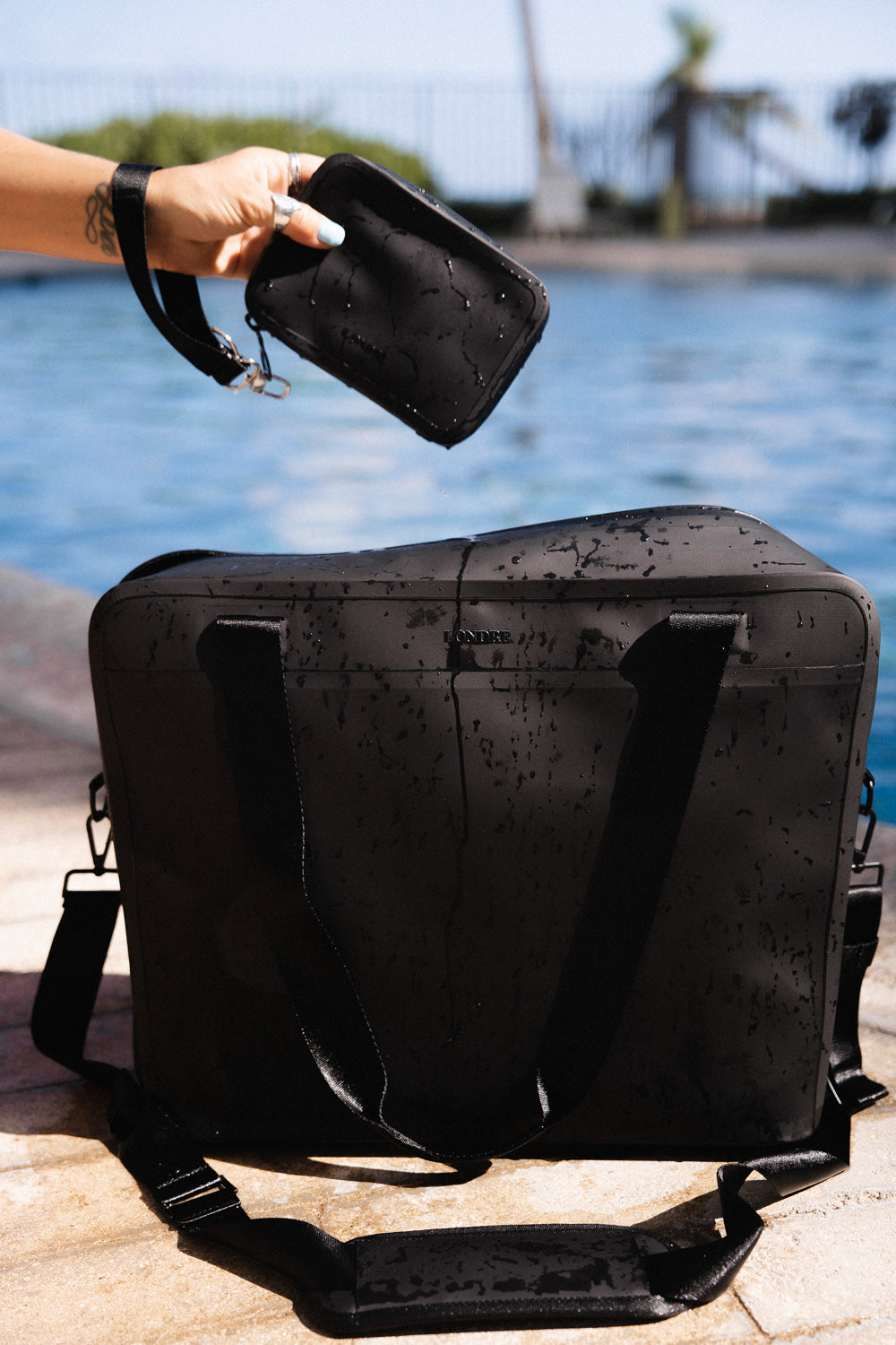 The Covae Waterproof Tote - Matte Black