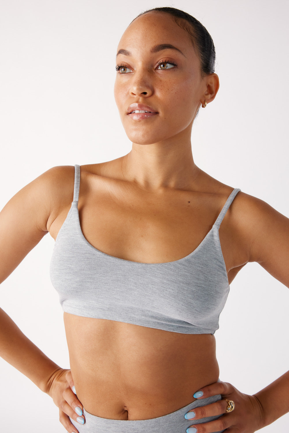 The Cool-Comf Lounge Bralette - Heather Gray