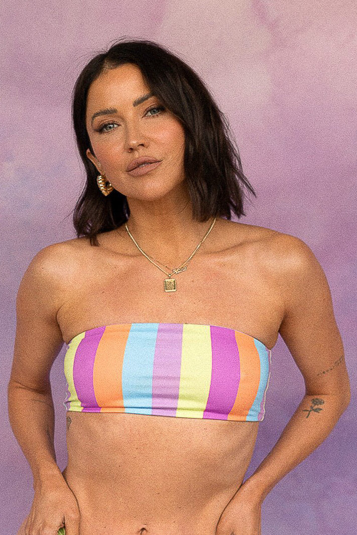 The Bandeau - Rainbow Stripe