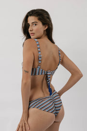 The High-Leg Scrunch Bottom - Boat Day Stripe