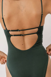 The Slim Strap One Piece - Deep Lagoon
