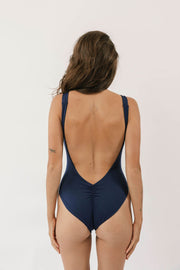 The Square Neck Minimalist - Soft Navy