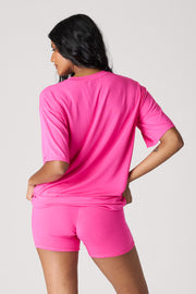 [Danielle is 5’6 and wears size S]#color_magenta