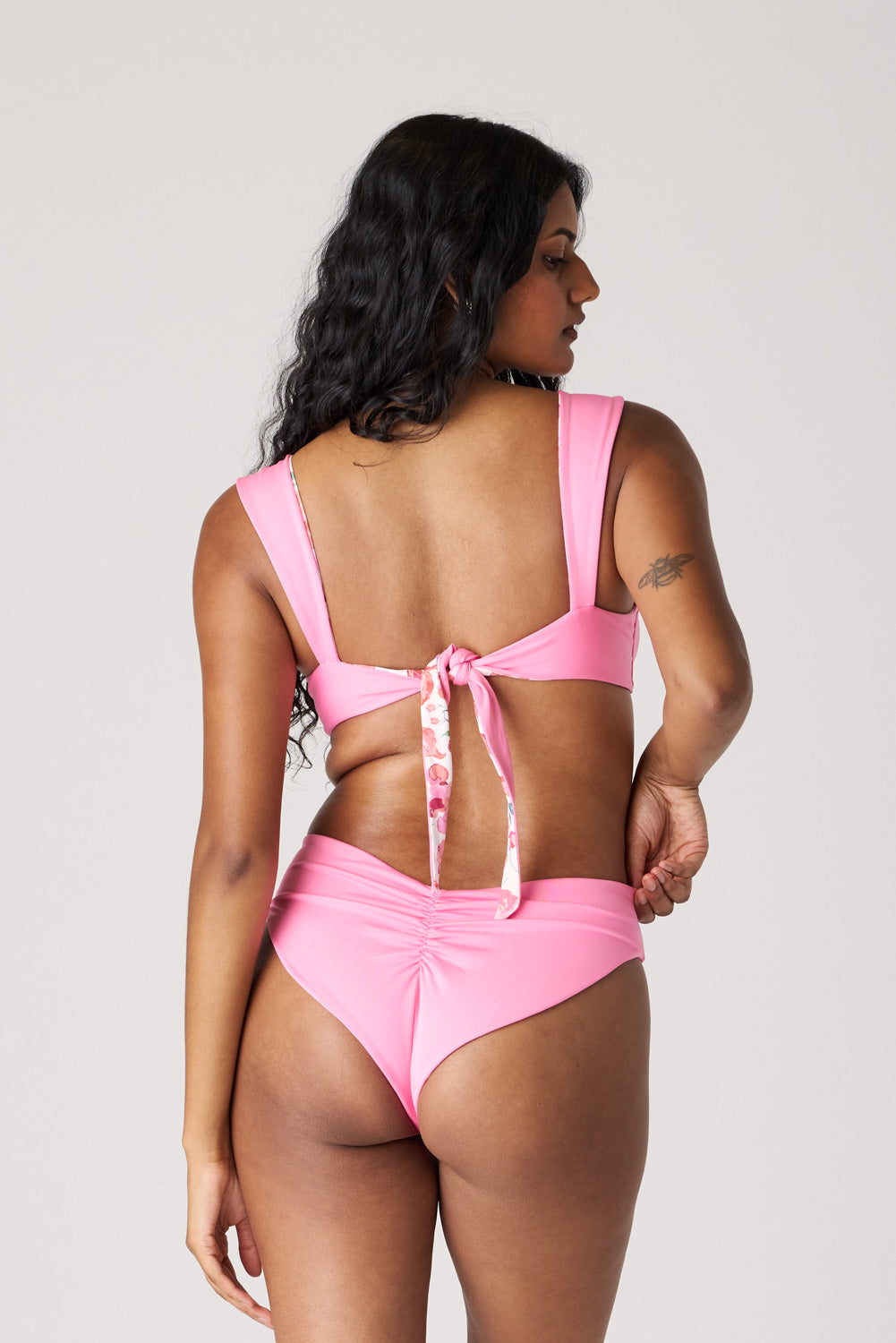 The High-Leg Scrunch Bottom - Bubblegum Pink