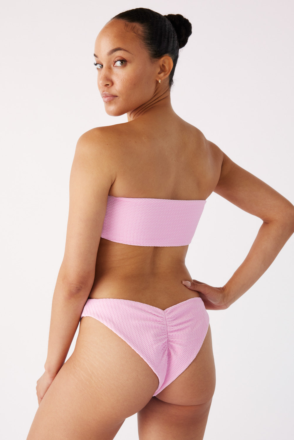 The Bandeau - Peony Pink Ripple