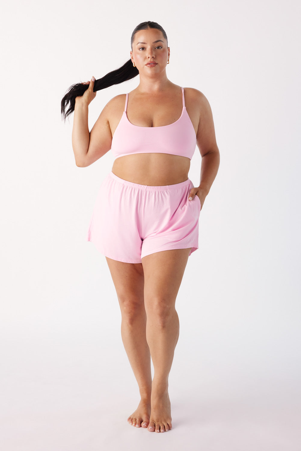 The Cool-Comf Lounge Bralette - Peony Pink