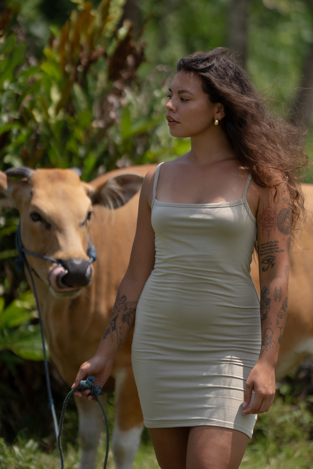 The Cool-Comf Lounge Cami Dress - Olive Taupe