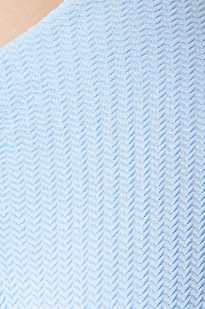 The Tied Up Top - Powder Blue Ripple