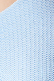 The Tied Up Top - Powder Blue Ripple