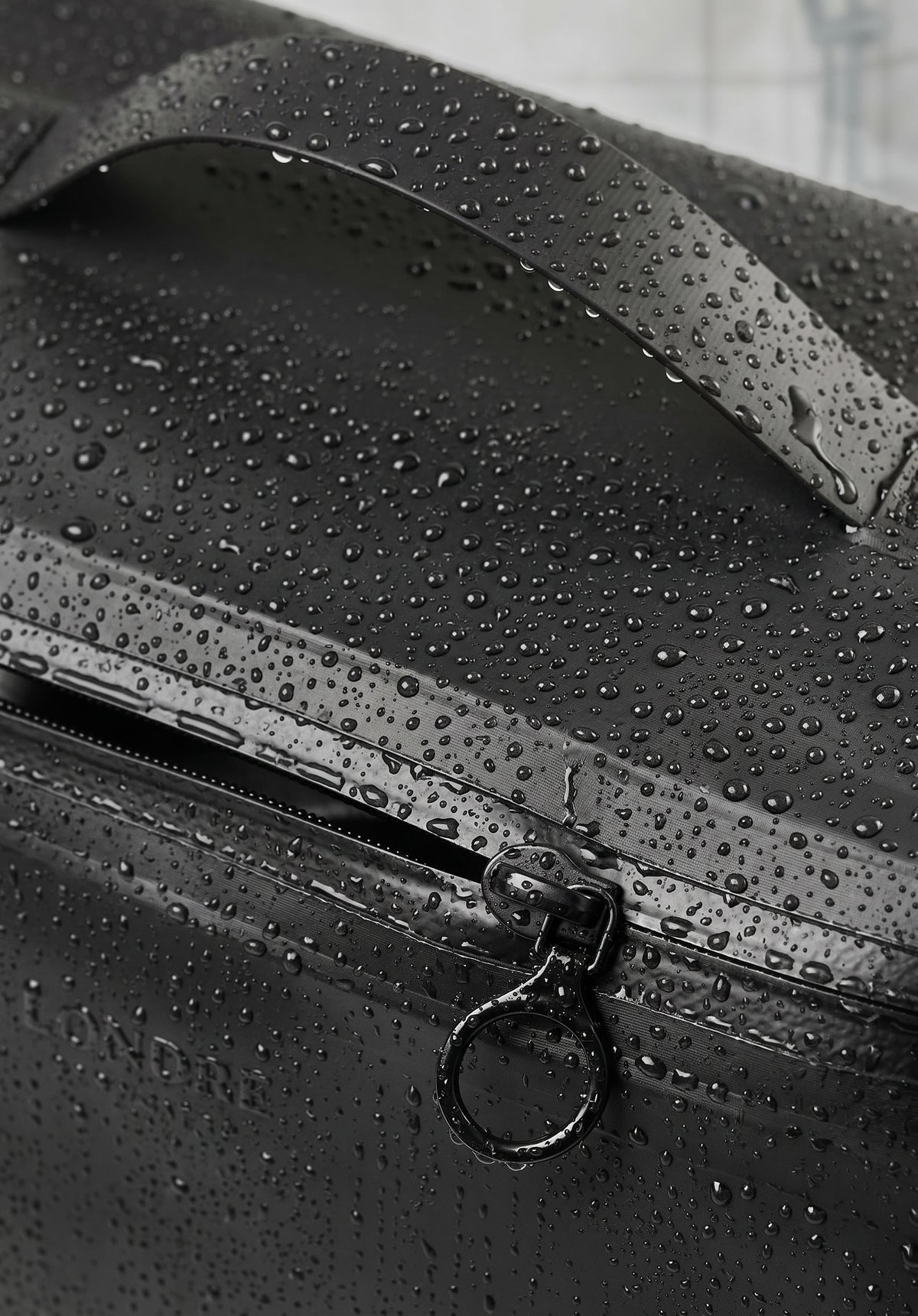 The Shella Waterproof Toiletry Bag - Matte Black